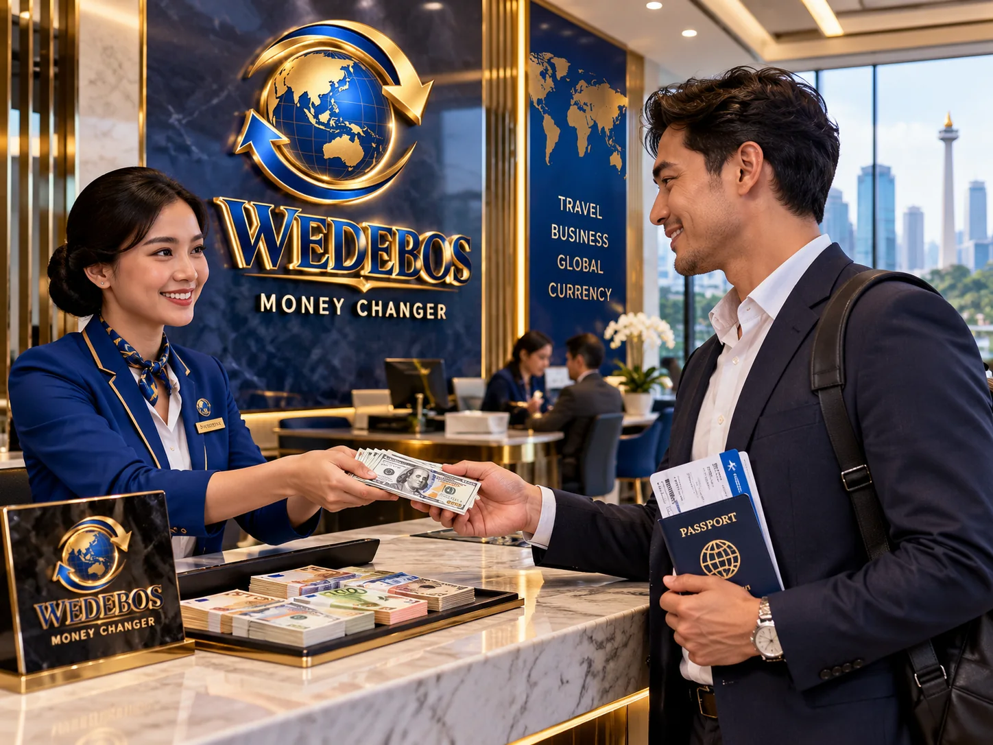 Penukaran valuta untuk kebutuhan wisata